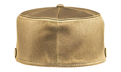 Minimal floating 3D hat mockup one cap shot on full frame camera 75mm lens detailed focus isolated white studio setup