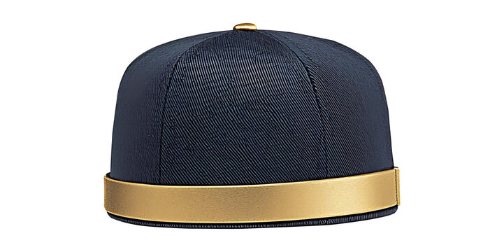 Minimal floating 3D hat mockup one cap shot on full frame camera 75mm lens detailed focus isolated white studio setup