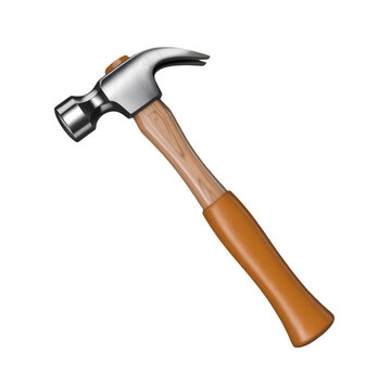 a hammer with a wooden handle and metal head