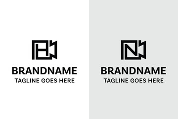 Letter H and N Video Camera Logo, symbolizing vision, creativity, and visual storytelling