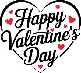 a minimalist valentine-s day design feat with a Red love heart sticker and a business sale discount announcement symbol for a holiday party