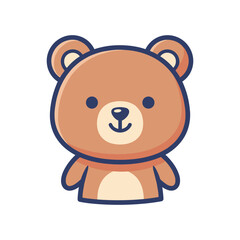 Adorable Cartoon Bear Illustration
