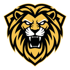 Fototapeta premium Lion Head Mascot Logo Vector Illustration Editable Vector Logo Template