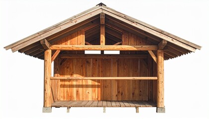 Rustic wooden well with pitched roof—log-built structure featuring pulley system and enclosed railings.