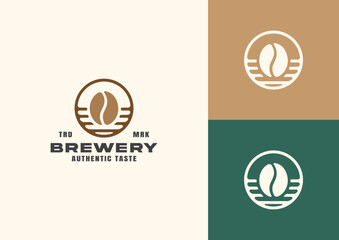 coffee bean logo for coffee shop