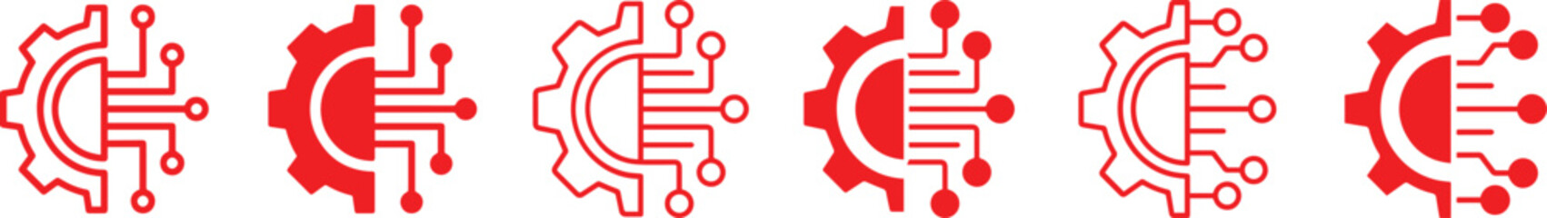 pattern of futuristic, mechanical gears and cogs, abstract, monochrome, minimalist, geometric, technical, industrial, minimalist, digital art