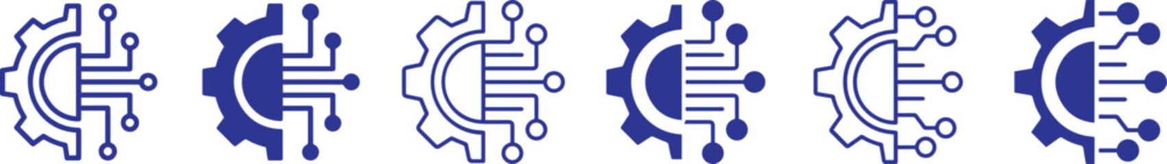 pattern of futuristic, mechanical gears and cogs, abstract, monochrome, minimalist, geometric, technical, industrial, minimalist, digital art