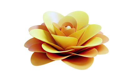 Abstract Yellow and Orange Flower Petals