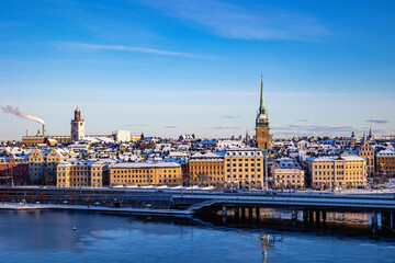 view of the old town of stockholm
