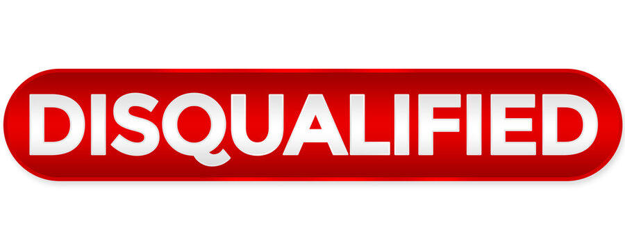 disqualified red button element png file