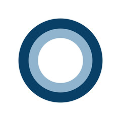 完了マークの円形アイコン