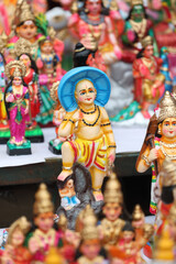 Vamana avatar doll at street Market for golu festival