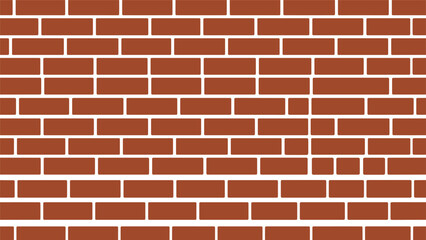 Seamless red brick wall texture background provides a classic architectural element for construction or design projects.