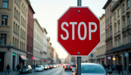 stop sign in the street