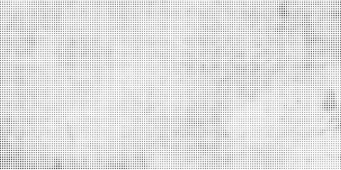 Pixelated bitmap gradient texture. Black and white dither pattern background. Abstract glitchy pattern. Wide raster backdrop.