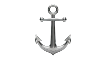 Shiny Silver Anchor