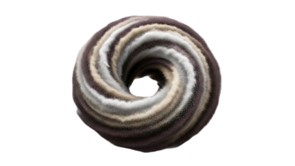 Swirling Sand Torus Abstract