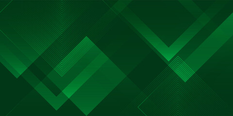 Abstract dynamic fluid green geometric with rectangular box lines gradient background. abstract decoration