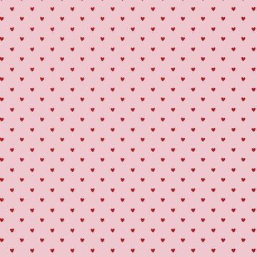 Cute hearts seamless pattern. Hand drawn heart seamless pattern. Doodle hipster simple background about love for Valentines day. Trendy simple texture with tiny little hearts.