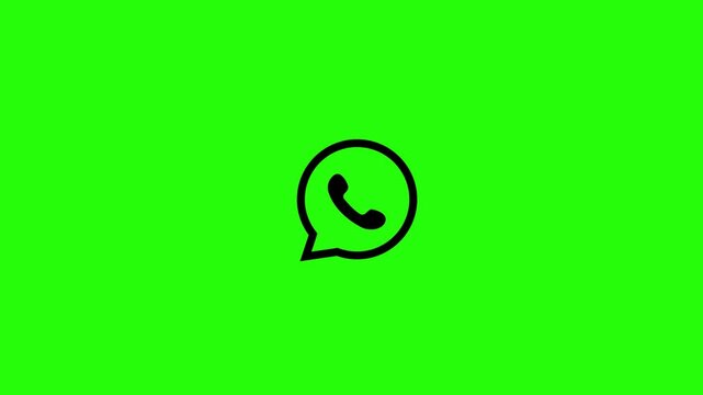 Mobile Messenger Icon , Modern App Symbol icon animation .
