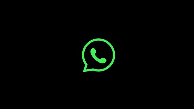 Mobile Messenger Icon , Modern App Symbol icon animation .