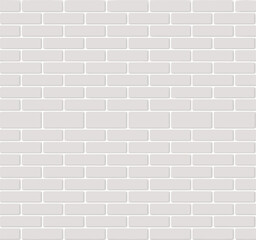 Fototapeta premium Seamless light gray brick wall texture with subtle shadows and highlights Keywords: brick, wall, texture, background, gray, light