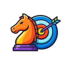 Strategic Target Achievement and Business Goals Illustration