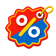 Discount Label and Special Offer Promotion Illustration