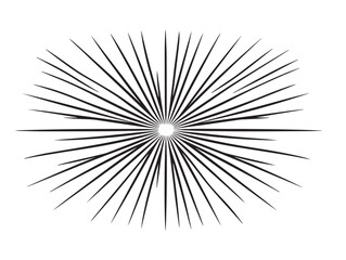 Obraz premium Stunning abstract rays icon with clean dynamic visual balance 