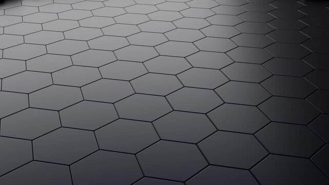 背景素材	Black hexagon pattern, abstract black 3d hexagon background	