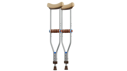 Pair of Medical Crutches