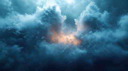 Epic Storm Clouds with Radiant Golden Light clouds light epic radiant sky stormy dramatic sun rays