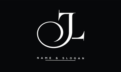 JL, LJ Abstract Letters Logo Monogram