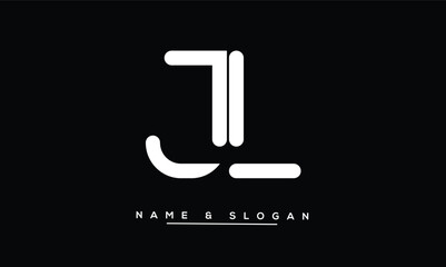 JL, LJ Abstract Letters Logo Monogram