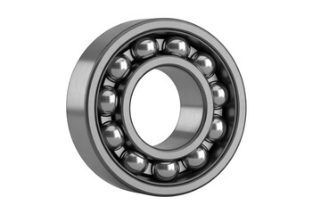 Metal Ball Bearing mechanical industrial isolated on a transparent background