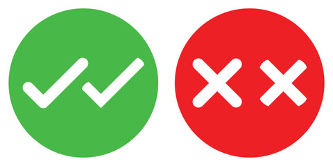 check mark icon button set.