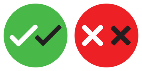 check mark icon button set.