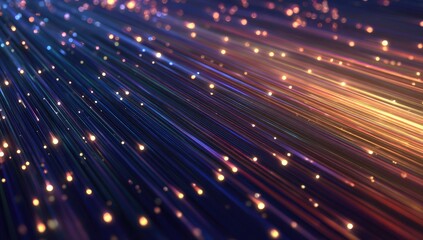 Abstract digital art with radiating light streaks