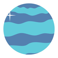 Blue Gas Giant Planet