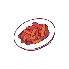 Tteokbokki Illustration