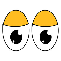 Cartoon Character Eyes Vector