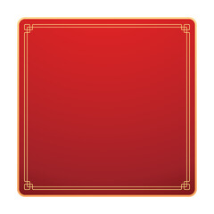 Happy Chinese new year 2026. Chinese new year banner for show product. Greeting card. China frame with lantern on PNG.