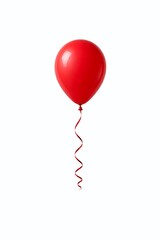 red balloon isolated on white