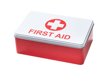 First Aid Kit Box Isolated