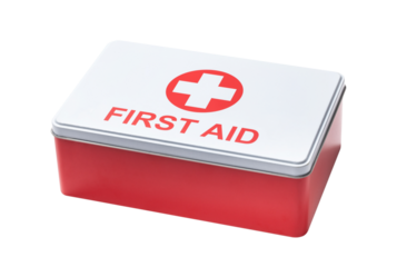First Aid Kit Box Isolated