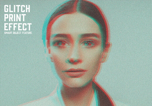 Glitch Print Effect