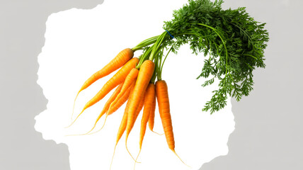 bunch of fresh carrots