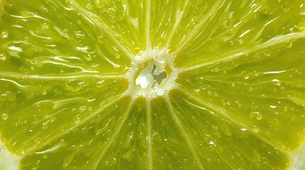 Cross section of a fresh lemon