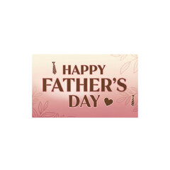 Happy Father's Day greeting with tie and heart