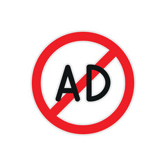 AD Blocker Sticker